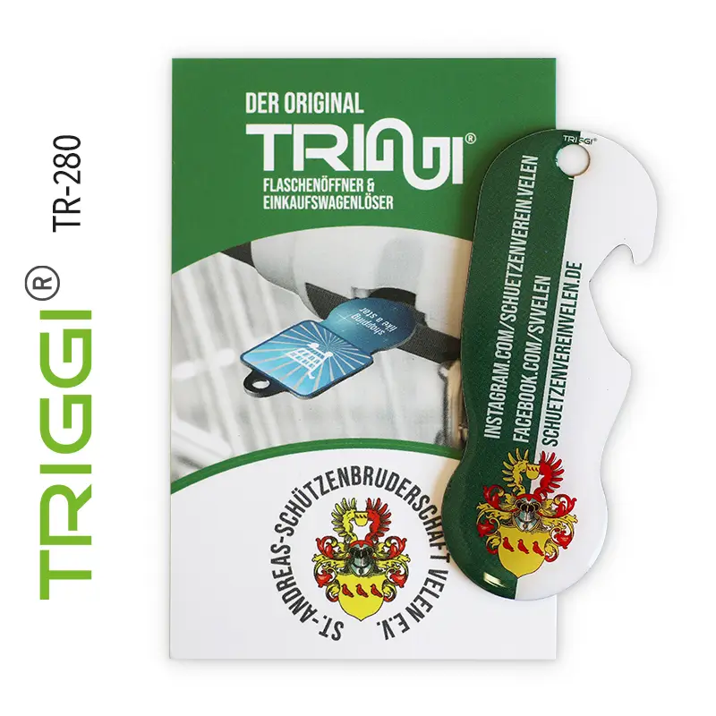 Shopping cart release Shopping cart token immediately removable Metal - Triggi TR-280 “St. Andreas Schützenbruderschaft Velen e.v.”