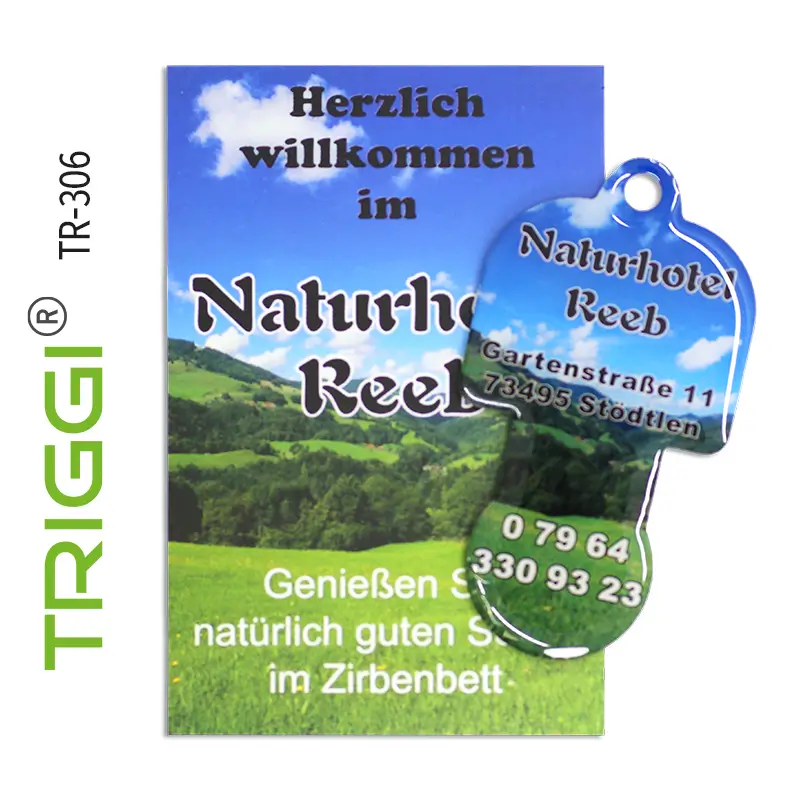 Shopping cart release Shopping chip immediately removable Metal - Triggi TR-306 “Naturhotel Reeb”